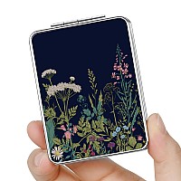 Dcdcee Pocket Mirror Small Travel Mirror With Magnification Portable Doublesided Magnifying Cosmetic Mirror For Daily Black