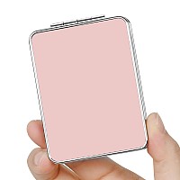 Dcdcee Pocket Mirror Small Travel Mirror With Magnification Portable Doublesided Magnifying Cosmetic Mirror For Daily Pink