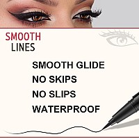 Lavone Eyebrow Stamp Pencil Kit For Eyebrows Makeup Brow Stamp Trio Kit With Waterproof Eyebrow Pencil Eyeliner Eyebrow Pomad