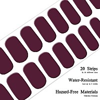 Drizzle Semi Cured Gel Nail Strips Real Nail Polish Art Stickers Uvled Light Required Glossy Glitter Solid Color Full Na