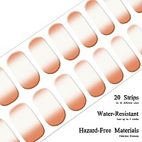 Drizzle Semi Cured Gel Nail Strips Real Nail Polish Art Stickers Uvled Light Required Glossy Glitter Solid Color Full Na