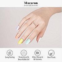 Drizzle Semi Cured Gel Nail Strips Real Nail Polish Art Stickers Uvled Light Required Glossy Glitter Solid Color Full Na