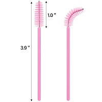 1000 Disposable Mascara Wands Eyelash Brushes Spoolies For Eyebrow Eye Lash Extension Pink