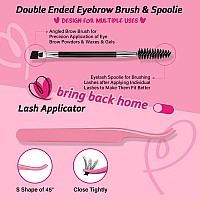 Diy Lash Extension Kit 280Pcs Lash Clusters D Curl Eyelash Extension Kit Individual Lashes With Lash Bond And Seal Lash Applicat