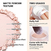 Freeorr Pink Setting Loose Face Powder Oil Control Minimize Pore Loose Baking Face Setting Powder Makeup Make Up Setting Powd