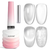 Major Dijit Cat Eye Gel Nail Polish 15Ml Moonlight Glass Smoothie Cateye Gel Polish Soak Off U V Led Magnetic Shimmer Velvet Gel