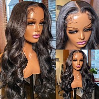 13X6 Lace Front Wigs Human Hair 32 Inch Transparent Hd Lace Front Wigs Human Hair Pre Plucked Glueless Body Wave Frontal Wigs