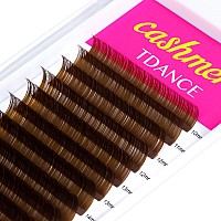 Tdance Dark Brown Lash Extensions Colored Lash Extensions Classic Lash Extensions 007Mm Cd Curl Premium Brown Eyelash Extensio