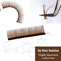 Tdance Dark Brown Lash Extensions Colored Lash Extensions Classic Lash Extensions 007Mm Cd Curl Premium Brown Eyelash Extensio