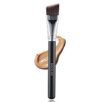 Mogilan Flat Foundation Brush Angled Thin Makeup Brush For Liquid Cream Foundation Blending Facial Mask Primer And Body Painting