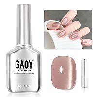 Gaoy Glassy Cat Eye Gel Nail Polish 16Ml Glitter Holographic Nail Polish With Magnet Reflective Translucent Uv Gel 2062 Pale