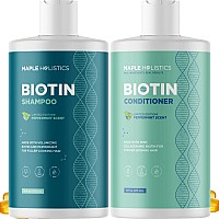 Volumizing Biotin Shampoo And Conditioner Set Sulfate Free Shampoo And Conditioner For Dry Damaged Hair Care Thinning Hair S