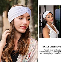 Dreshow Headbands For Women Girls Vintage Headband Knotted Headwraps Criss Cross Hair Bands Accessories