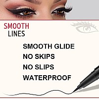 Lavone Eyebrow Stamp Pencil Kit For Eyebrows Makeup Brow Stamp Trio Kit With Waterproof Eyebrow Pencil Eyeliner Eyebrow Pomad