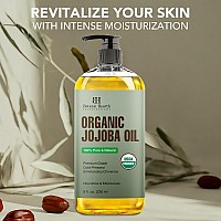 Botanic Hearth Organic Jojoba Oil 100 Pure Cold Pressed Hexane Free For Skin Hair Nails 8 Fl Oz 236 Ml