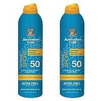 Australian Gold Extreme Sport Continuous Spray Sunscreen Spf 50 Broad Spectrumsweat Water Resistantnongreasyoxybenzone Fr