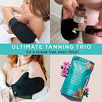 Self Tanner Tanning Mitt Set Complete Tanning Mitts Kit With Exfoliating Gloves Face And Body Tanner Glove For The Perfect Fa