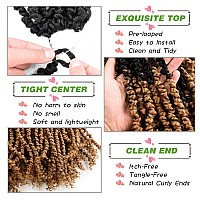 18 Inch Passion Twist Crochet Hair For Black Women 7 Packs Pretwisted Passion Twists Crochet Braids Hair Prelooped With Bohemi