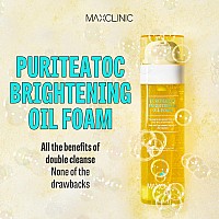 Maxclinic Kbeauty Puriteatoc Clarifying Cleansing Oil Foam Daily Face Wash Oil Based Cleanser Korean Oil Foaming Face Cle