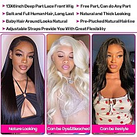 Ice Pear 250 Density 30 Inch 13X6 Lace Front Wigs Human Hair Pre Plucked Straight Hd Transparent Lace Front Wigs Human Hair Glu