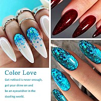 Meet Across Gel Nail Polish Set 8Pcs Glitter Gel Nail Polish Kit Soak Off Uvled Nail Polish Nail Art Design Salon Home Gifts