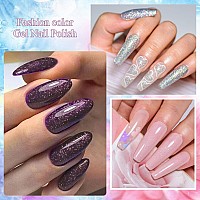 Meet Across Gel Nail Polish Set 8Pcs Grey Brown Gel Nail Polish Kit Soak Off Uvled Nail Polish Nail Art Design Salon Home Gif