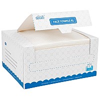 Homexcel Face Towels 50 Count Disposable Makeup Remover Wipes Super Soft Biodegradable Dry Facial Hand Clean Facial Towels Was