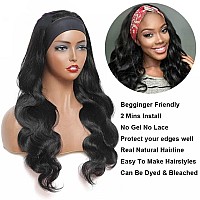 Catti Headband Wig Human Hair Body Wave Headband Wigs For Black Women 28 Inch Non Lace Front Wig Brazilian Virgin Hair Wear And