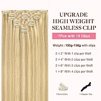 Goo Goo Clip In Hair Extensions Real Human Hair Remy Human Hair Extensions Clip Ins For Women Natural Human Hair 24Inch 160G