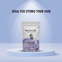 Mi Nature Indigo Powder Indigofera Tinctoria For Hair Hair Dye Color Ideal For Natural Black Colour Pure Natural With N