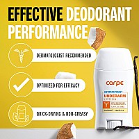 Carpe Underarm Antiperspirant And Deodorant Clinical Strength With Coconut Vanilla Scent Combat Excessive Sweating Stay Fresh