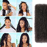 Fashion Idol Afro Kinkys Bulk Human Hair For Dreadlock Extensions Loc Repair Braiding Twist Afro Kinky Human Hair For Locs 1 Pac