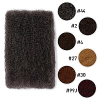 Fashion Idol Afro Kinkys Bulk Human Hair For Dreadlock Extensions Loc Repair Braiding Twist Afro Kinky Human Hair For Locs 1 Pac