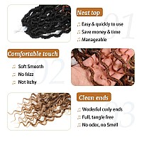 Forevery Faux Locs Crochet Hair 10 Inch Goddess Locs Crochet Hair 6Packs Prelooped Crochet Hair For Black Womenboho Locs With C