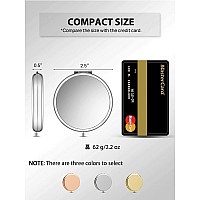 Getinbulk Compact Mirror Bulk Pack Of 24 Doublesided 1X2X Magnifying Metal Makeup Mirrorsround Silver