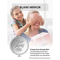 Getinbulk Compact Mirror Bulk Pack Of 24 Doublesided 1X2X Magnifying Metal Makeup Mirrorsround Silver