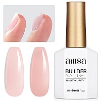 Aillsa Builder Gel For Nails Baby Pink 7 In 1 Hard Gel Polish For Nail Thickening Nude Color Strengthener Gel Nail Polish Light