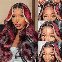 Yiroo Bye Bye Knots Pre Everyting Glueless Wigs Skunk Stripe Loose Wave Wig Pre Cut 7X5 Hd Lace Front Wig Invisible Knots Put On