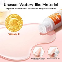 Modelones Set Nail Glue Remover For Press On Nails Remover Glue Off For False Nails Tips Nonacetone Nail Polish Remover Vitami