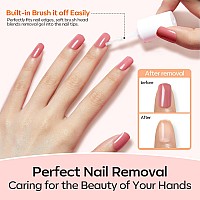 Modelones Set Nail Glue Remover For Press On Nails Remover Glue Off For False Nails Tips Nonacetone Nail Polish Remover Vitami