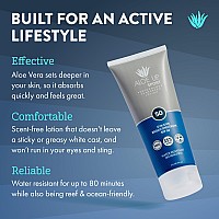 Aloe Up Sport Sunscreen Lotion Spf 50 Broad Spectrum Uvauvb Sunscreen Protector For Face And Body With Hydrating Aloe Vera Ge