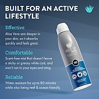 Aloe Up Sport Continuous Spray Sunscreen Spf 50 Broad Spectrum Uvauvb Sunscreen Protector For Face And Body With Aloe Vera Gel