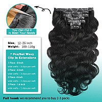 Liqusee Seamless Clip In Hair Extensions Real Human Hair Invisible Pu Skin Weft Body Wave Clip Ins 100 Unprocessed Brazilian Re