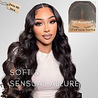 Ygqwd 30 Body Wave Lace Front Wigs Human Hair Pre Plucked With Baby Hair 180 Density Glueless Human Hair Wigs For Women 13X4 H