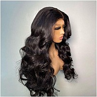 Ygqwd 30 Body Wave Lace Front Wigs Human Hair Pre Plucked With Baby Hair 180 Density Glueless Human Hair Wigs For Women 13X4 H