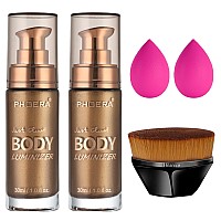 Phoera Body Shimmer Oil Body Bronzer Shimmer Oil Body Glow Oil Shimmer Highlighter Luminizer Body Illuminator With Body Makup B