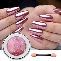 Prettydiva Chrome Nail Powder Nail Art Coffee Effect Mirror Chrome Nail Powder Mirror Pigment For Nail Art Decoration