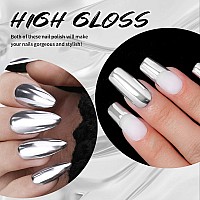 Ushinein 12Ml Metallic Painting Gel Liner Nail Art 3D Mirror Chrome Effect Gel Nail Polish Metal Painted Drawing Gel Build In T