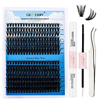 Eyelash Extension Kit Gemerry Diy Lash Extension Kit Lash Clusters Kit With Lash Clusters 40P50P C 816Mm Lash Bond And Seal An