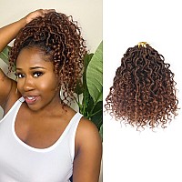 8 Inch Crochet Hair Goddess Locs 7 Packs Bohemian Locs Crochet Hair With Curly Ends Pre Looped Soft Faux Locs Crochet Hair For B